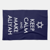 Kalm houden en Aliyah maken Theedoek (Horizontaal)