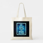 Kalm houden en Aliyah maken Tote Bag (Achterkant)