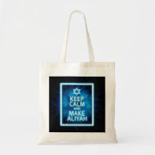 Kalm houden en Aliyah maken Tote Bag (Voorkant)