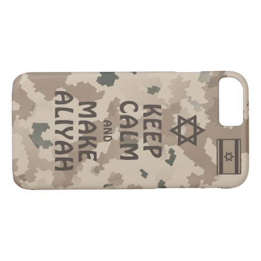 Kalm houden en Aliyah maken - woestijn Case-Mate iPhone Case (Achterkant (Horizontaal))