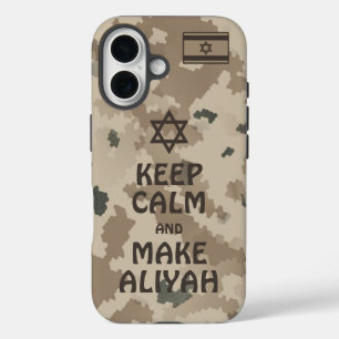 Kalm houden en Aliyah maken - woestijn iPhone 16 Hoesje