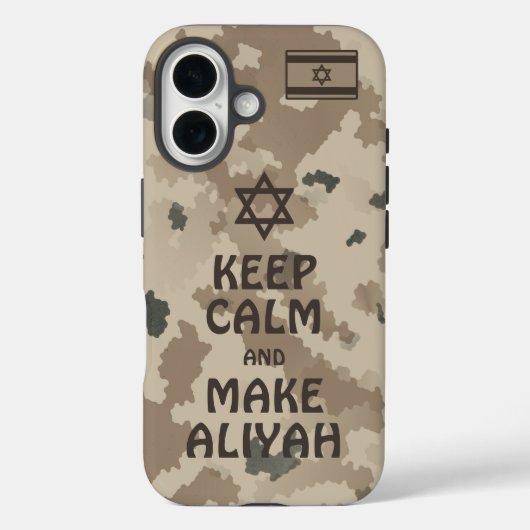 Kalm houden en Aliyah maken - woestijn Case-Mate iPhone Case (Achterkant)