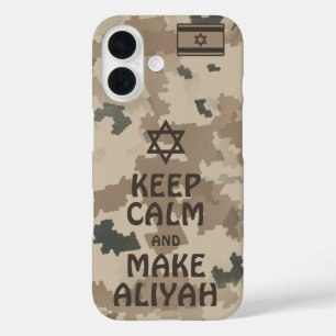 Kalm houden en Aliyah maken - woestijn iPhone 16 Hoesje
