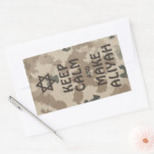 Kalm houden en Aliyah maken - woestijn Rechthoekige Sticker (Envelop)