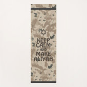 Kalm houden en Aliyah maken Yogamat (Voorkant)