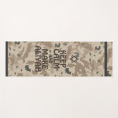 Kalm houden en Aliyah maken Yogamat (Voorkant (horizontaal))