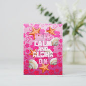 Kalm houden en Aloha aan Briefkaart (Staand voorkant)
