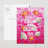 Kalm houden en Aloha aan Briefkaart (Voorkant / Achterkant)