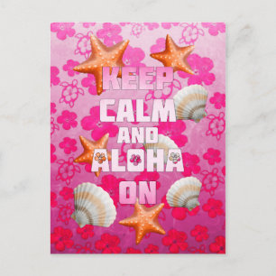Kalm houden en Aloha aan Briefkaart
