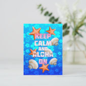 Kalm houden en Aloha aan Briefkaart (Staand voorkant)