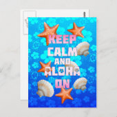 Kalm houden en Aloha aan Briefkaart (Voorkant / Achterkant)