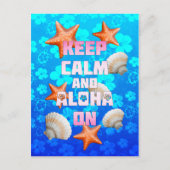 Kalm houden en Aloha aan Briefkaart (Voorkant)