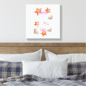 Kalm houden en Aloha aan Canvas Afdruk (Insitu (Slaapkamer))
