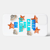 Kalm houden en Aloha aan Case-Mate iPhone Case (Achterkant (horizontaal))