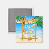 Kalm houden en Aloha aan Magneet (Voorkant / Achterkant)