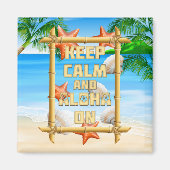 Kalm houden en Aloha aan Magneet (Voorkant)