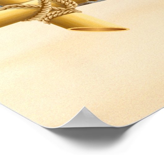 Kalm houden en Aloha aan Poster (Hoek)