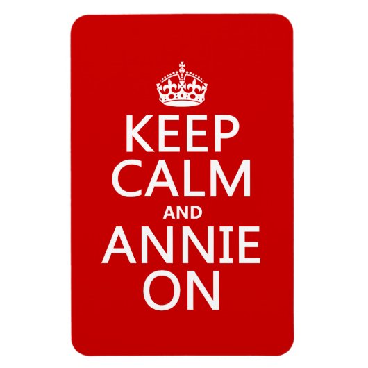 Kalm houden en Annie aan Magneet (Verticaal)