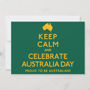 Kalm houden en Australië Dag vieren! Kaart