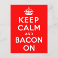 Kalm houden en Bacon aan