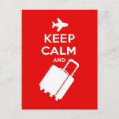 Kalm houden en bagage meenemen briefkaart (Voorkant)