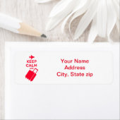 Kalm houden en bagage meenemen etiket (Insitu)