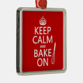 Kalm houden en baken aan metalen ornament (Rechts)