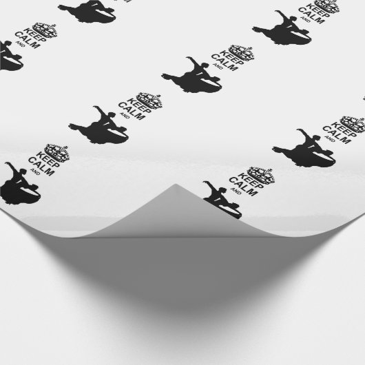 Kalm houden en ballroom dans cadeaupapier (Hoek)