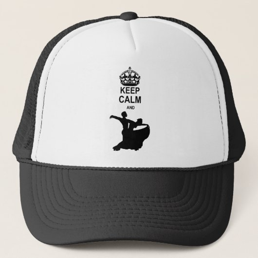 Kalm houden en ballroom dans trucker pet (Voorkant)