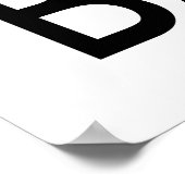 Kalm houden en Baseball afspelen Poster (Hoek)