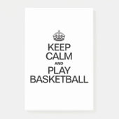 Kalm houden en Basketball afspelen Post-it® Notes (Voorkant)