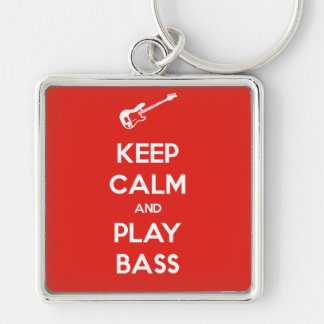 Kalm houden en Bass afspelen Sleutelhanger