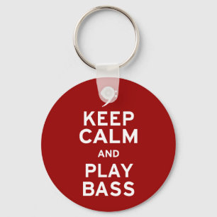 Kalm houden en Bass afspelen Sleutelhanger