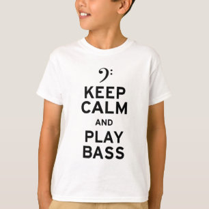 Kalm houden en Bass afspelen T-shirt