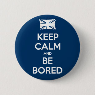 Kalm houden en bedwelmen ronde button 5,7 cm
