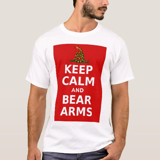 Kalm houden en Beren T-shirt (Voorkant)
