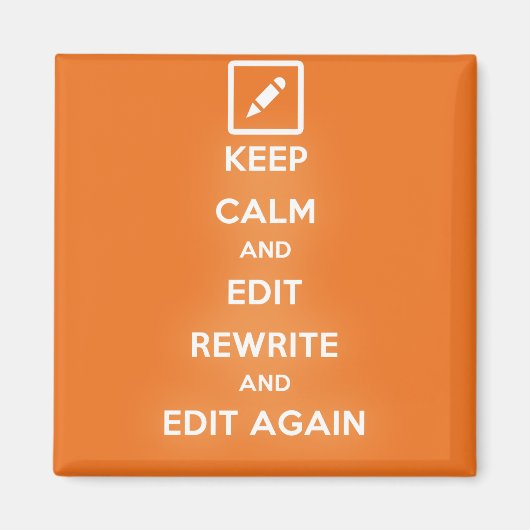 Kalm houden en bewerken Herschrijven en opnieuw be Magneet (Voorkant)