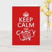 Kalm houden en Bezig kijken (om het even welke kle Kaart (Gele Bloem)