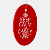 Kalm houden en Bezig kijken (om het even welke kle Keramisch Ornament (Rechts)