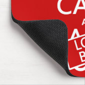 Kalm houden en Bezig kijken (om het even welke kle Muismat (Hoek)