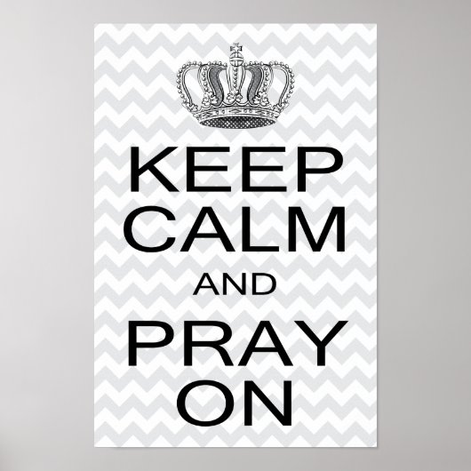Kalm houden en bidden op Koninklijk Besluit Poster (Voorkant)