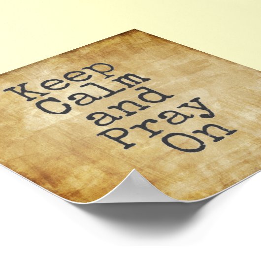 Kalm houden en bidden poster (Hoek)