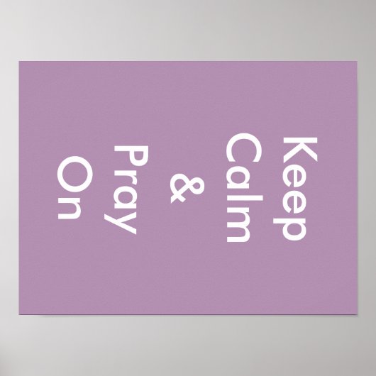 Kalm houden en bidden poster (Voorkant)