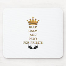 Kalm houden en bidden voor priesters