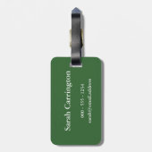 Kalm houden en bijen houden - alle kleuren bagagelabel (Achterkant verticaal)