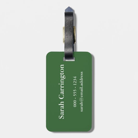 Kalm houden en bijen houden - alle kleuren bagagelabel (Achterkant verticaal)