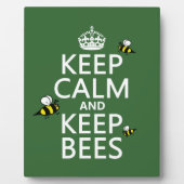 Kalm houden en bijen houden - alle kleuren fotoplaat (Voorkant)