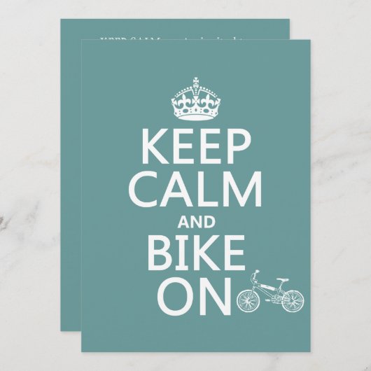 Kalm houden en bijsnijden (om het even welke kleur kaart (Voorkant / Achterkant)