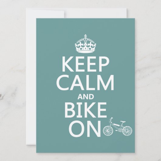 Kalm houden en bijsnijden (om het even welke kleur kaart (Voorkant)