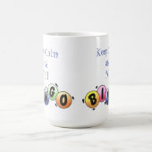 Kalm houden en Bingo houden Koffiemok (Center)